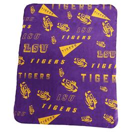 Logo Brands - LSU Tigers 50" x 60" Classic Fleece Blanket - Multicolor