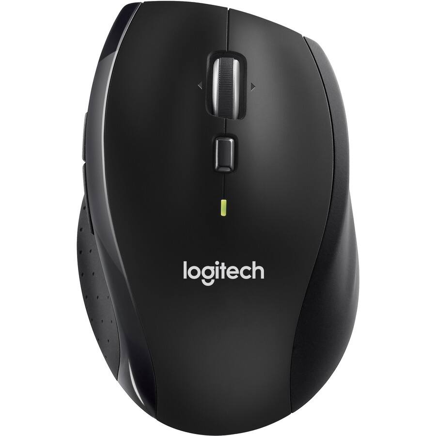 Alt View 4. Logitech - Logitech Productivity Plus Wireless Mouse - Optical - Wireless - Radio Frequency - 2.40 GHz - Black - USB - 1000 dpi - Black.