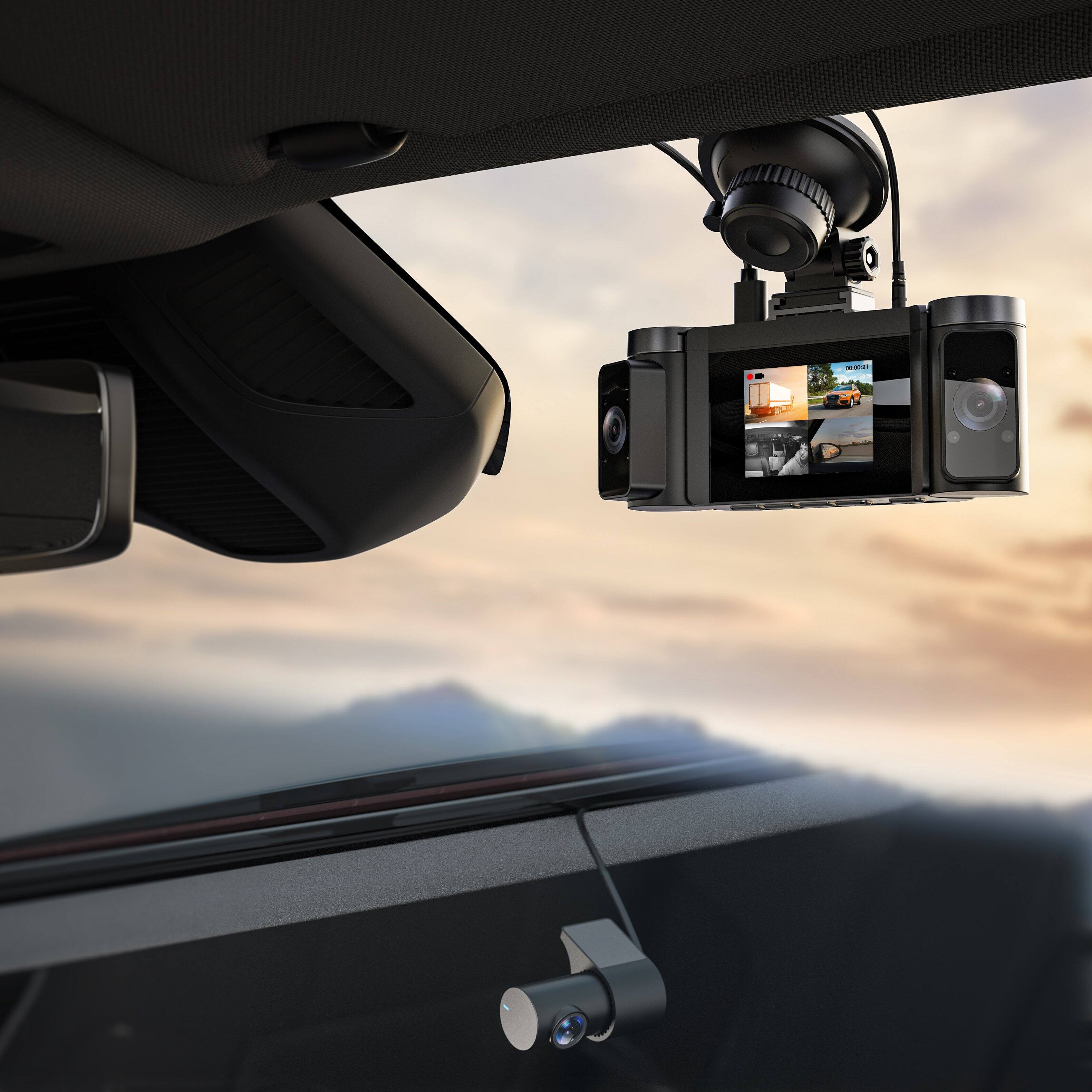 Alt View 1. Rexing - Rexing C4 4-Channel Dash Cam with All-Around 1080p, Wi-Fi App Control, Parking Mode, 64GB Card - Black.