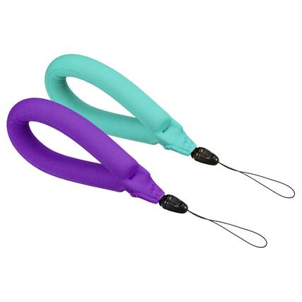 Front. Unique Bargains - Floating Wrist Strap, 2pcs Neoprene Waterproof Lightweight 250g Buoyancy Wristband for Underwater Camera Swimming - Sky Blue, Purple.