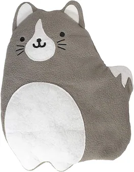 GAMAGO - Fat Cat Heating Pad & Pillow Huggable - Gray