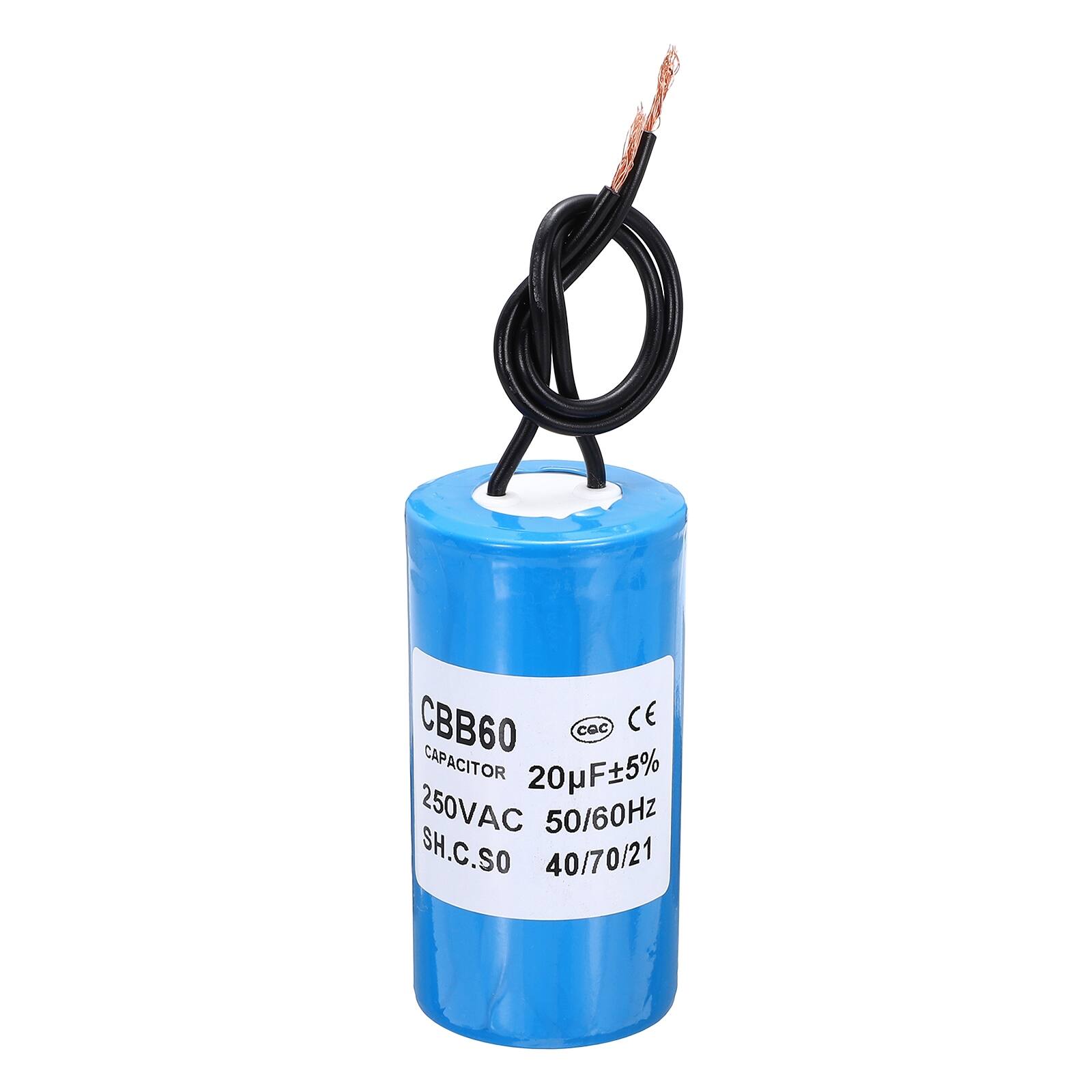 CBB60 CAPACITOR 20µF±5% 250VAC 50/60Hz SH.C.SO 40/70/21
