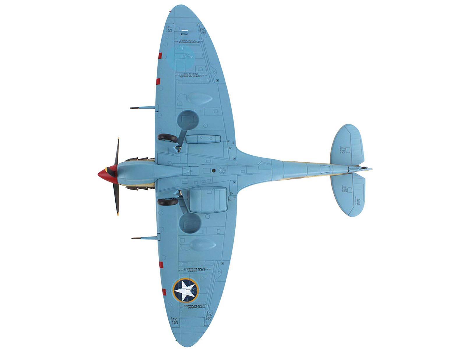 Back. Hobby Master - Supermarine Spitfire Mk.Vb Trop Fighter "ER570 4th FS 52nd FG" 1943 Mediterranean Allied Coastal Air Force 1/48 - Multicolor.