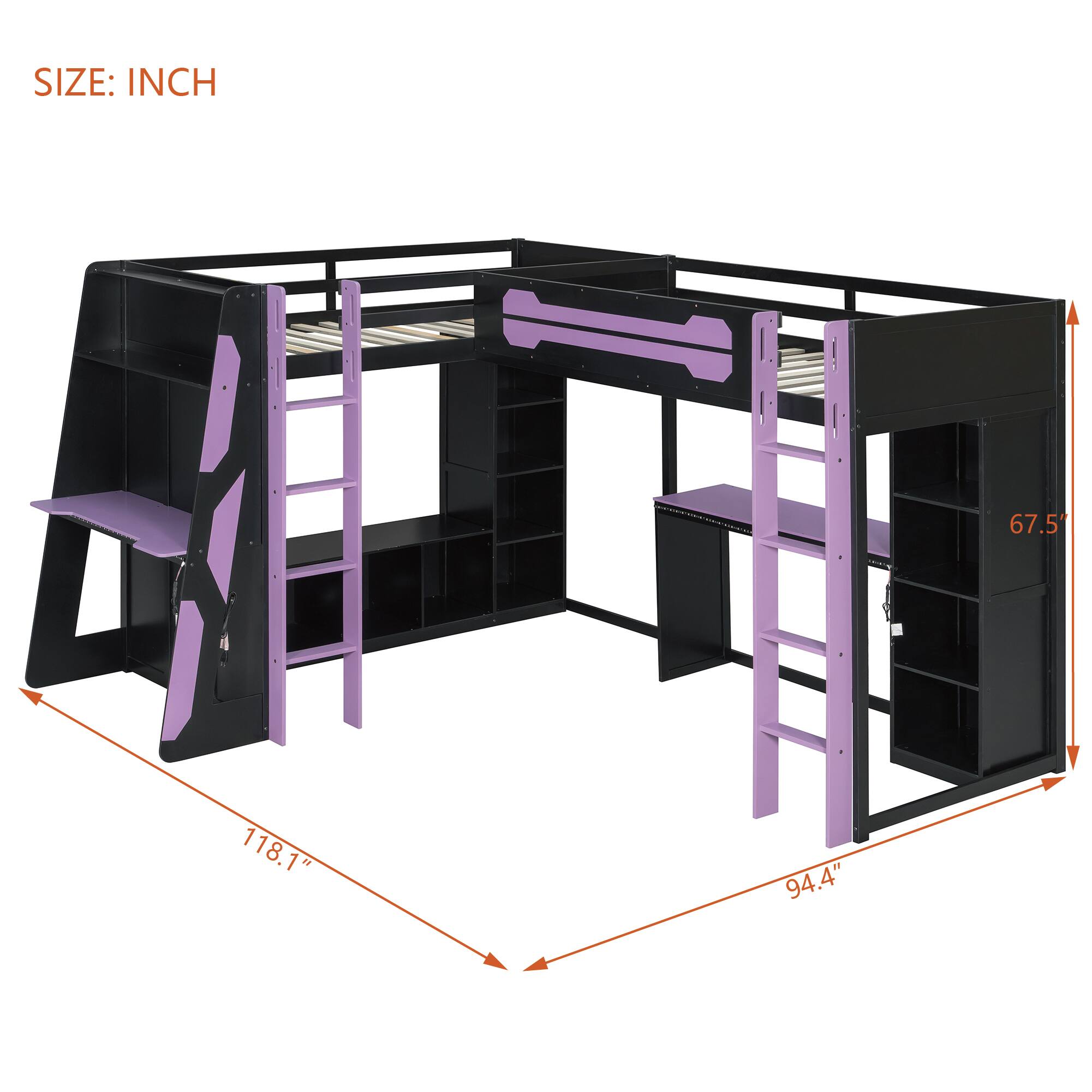 SIZE: INCH  
67.5"  
118.1"  
94.4"