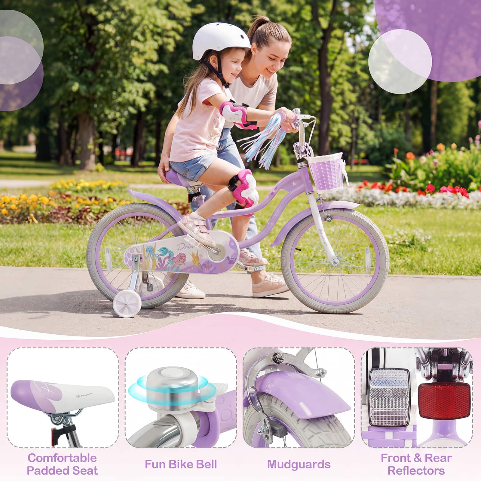 Gymax 18'' Kids Bike Toddler Bicycle w/ Training Wheels Hand