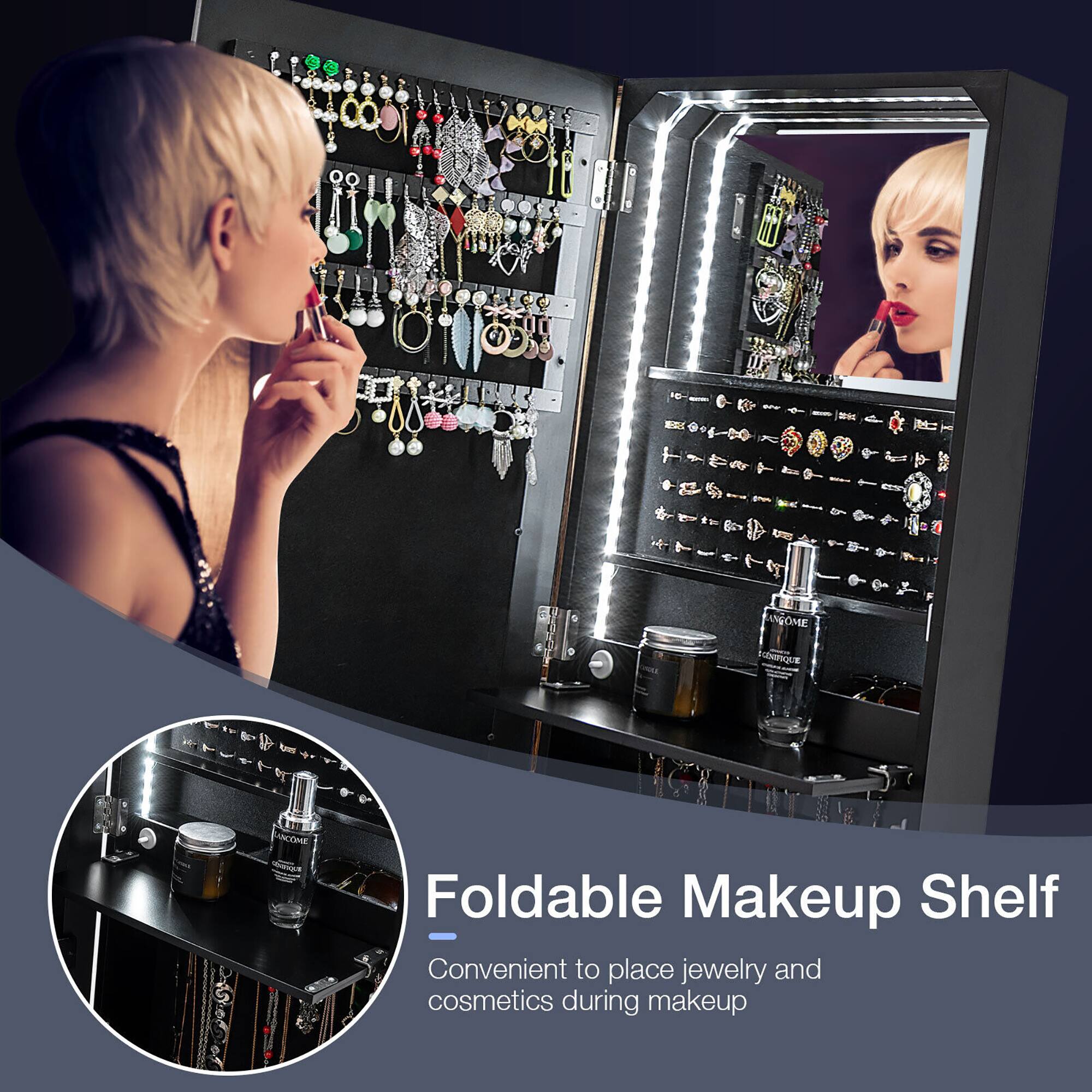 Foldable Makeup Shelf  
Convenient to place jewelry and cosmetics during makeup