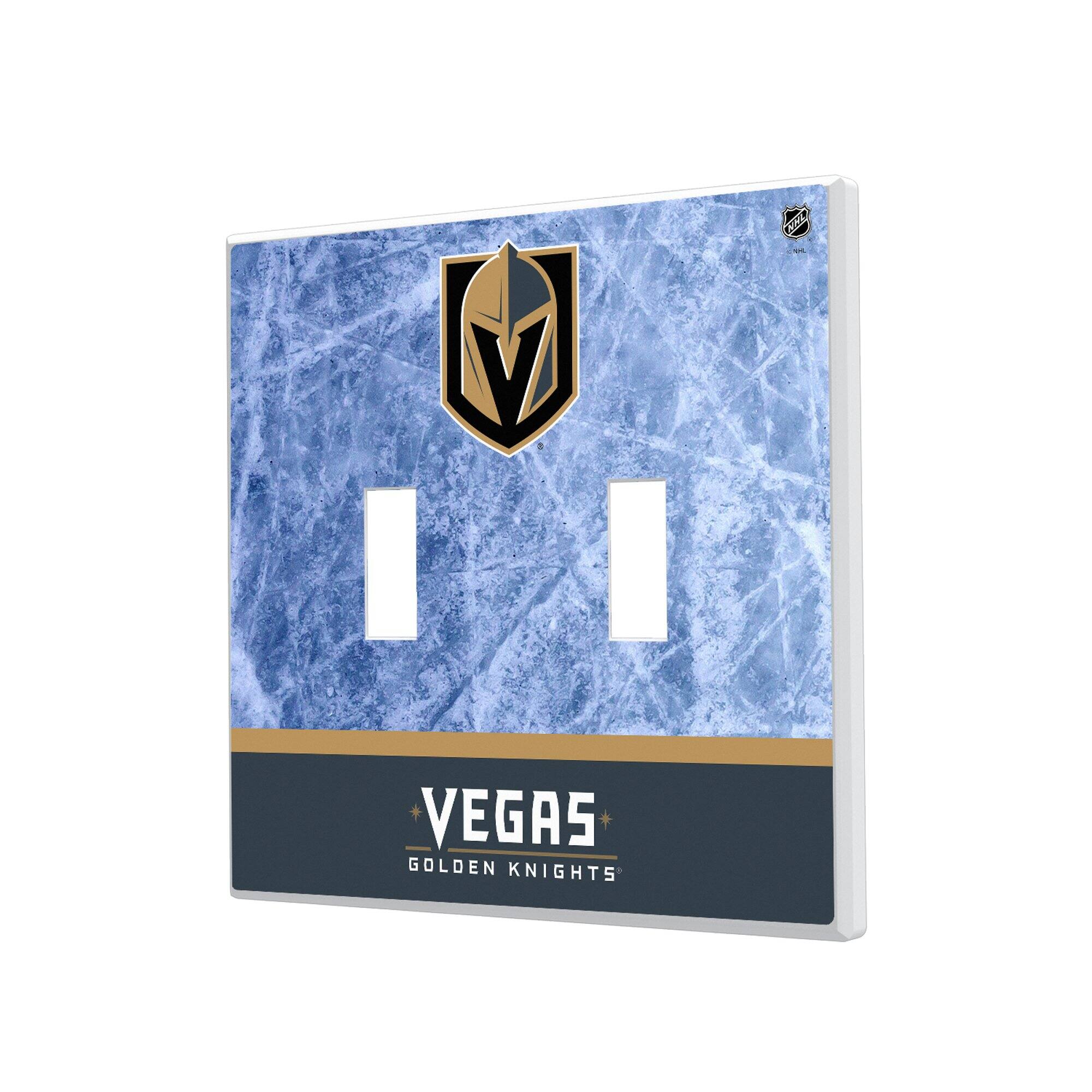 Keyscaper - Vegas Golden Knights Wordmark Double Toggle Lightswitch Plate - Multicolor price history on PriceWatchPro