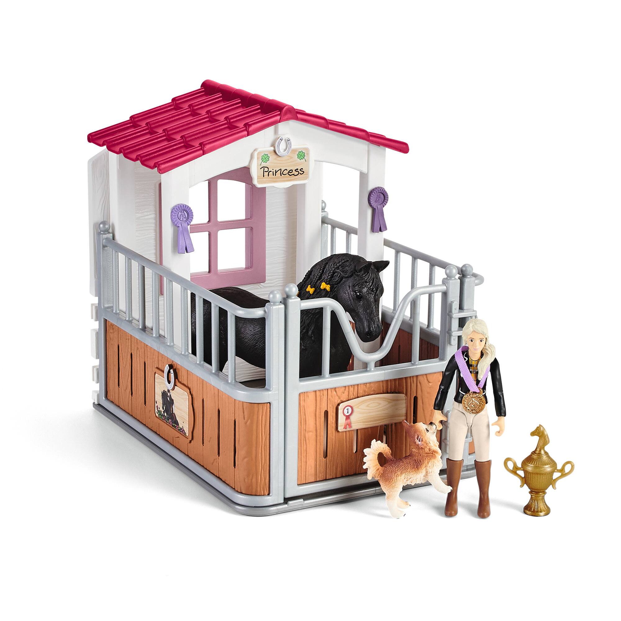 Angle. Schleich - Horse Box With Tori & Princess.
