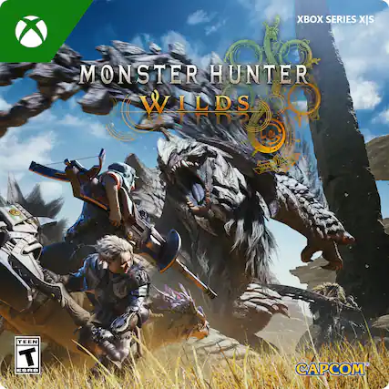 Xbox Series X is Monster Hunter: Wilds. - T (Teen 13+)