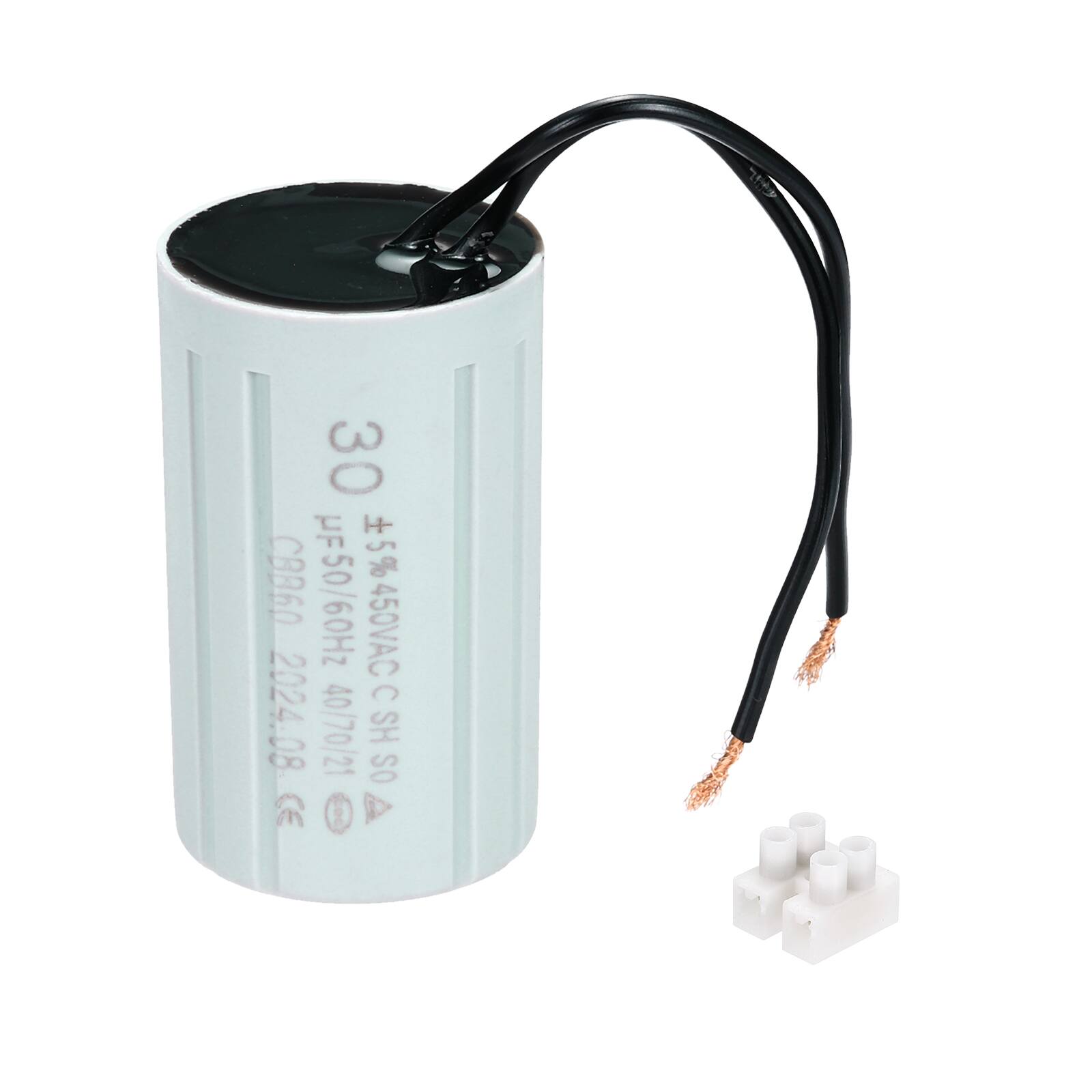 30 µF ±5% 50/60Hz 450VAC C 2024.08 40/70/21 SH SO CE