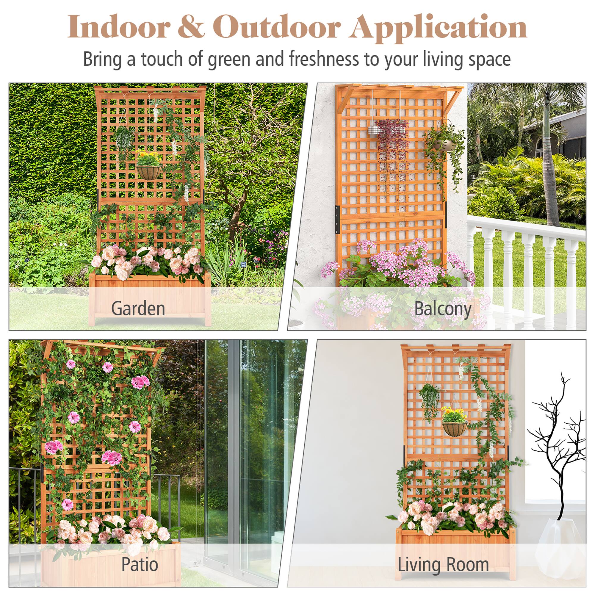 Indoor & Outdoor Application: Bring a touch of green and freshness to your living space with these garden, balcony, patio, and living room decorations.
