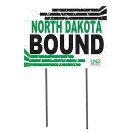 Jardine - North Dakota 18'' x 24'' Bound Yard Sign - White