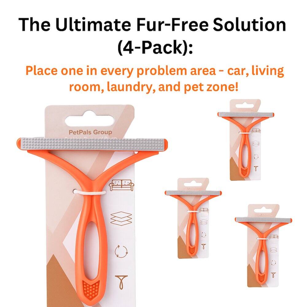 The Ultimate Fur-Free Solution (4-Pack):  
Place one in every problem area - car, living room, laundry, and pet zone!  
PetPals Group