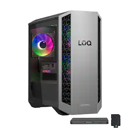 Lenovo - LOQ Gaming Tower,AMD Ryzen 7 8745HX,32GB RAM,1TB SSD+1TB Docking Station,GeForce RTX 5060 Ti,Win 11 Pro - Gray