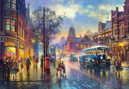 Castorland - 1000 Piece Jigsaw Puzzles, Abbey Road, 1930s, London, British Empire, C-104499-2 - Red