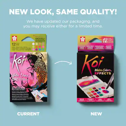 NEW LOOK, SAME QUALITY!
We have updated our packaging, and you may receive either for a limited time.
SAKURA colors
12 Farben colores 12 -godieto 4-metalic -futrescent colon, 13 half-pans 4-couleurs mtaliques 8-fluorescantes, 12 -godieto 4-colores netalicas 8-fuorescentes, 12 medias partillas 4-Bletalic 8-fuornazierende Farber, 1/2 tabe Naplichent Water Colorse Creative Colors CAC Colories Couleurs carb Arte Creativo Creatives Pocket Field Sketch Box Boite 0 esquisses do pocho Caja de esbozo de bolsillo
Water CAC DU 2g pake 21 50 rilla as 4 Comiceichungen
COLORS COULEURS SAKURA 12 COLORES FARBEN EFFECTS COLOR COUL EUR A EFFETS ORES DE EFECTOS EFFEKTFARBE 12 Hall-Pans 12 polettes 12 medias astillas 12 alb