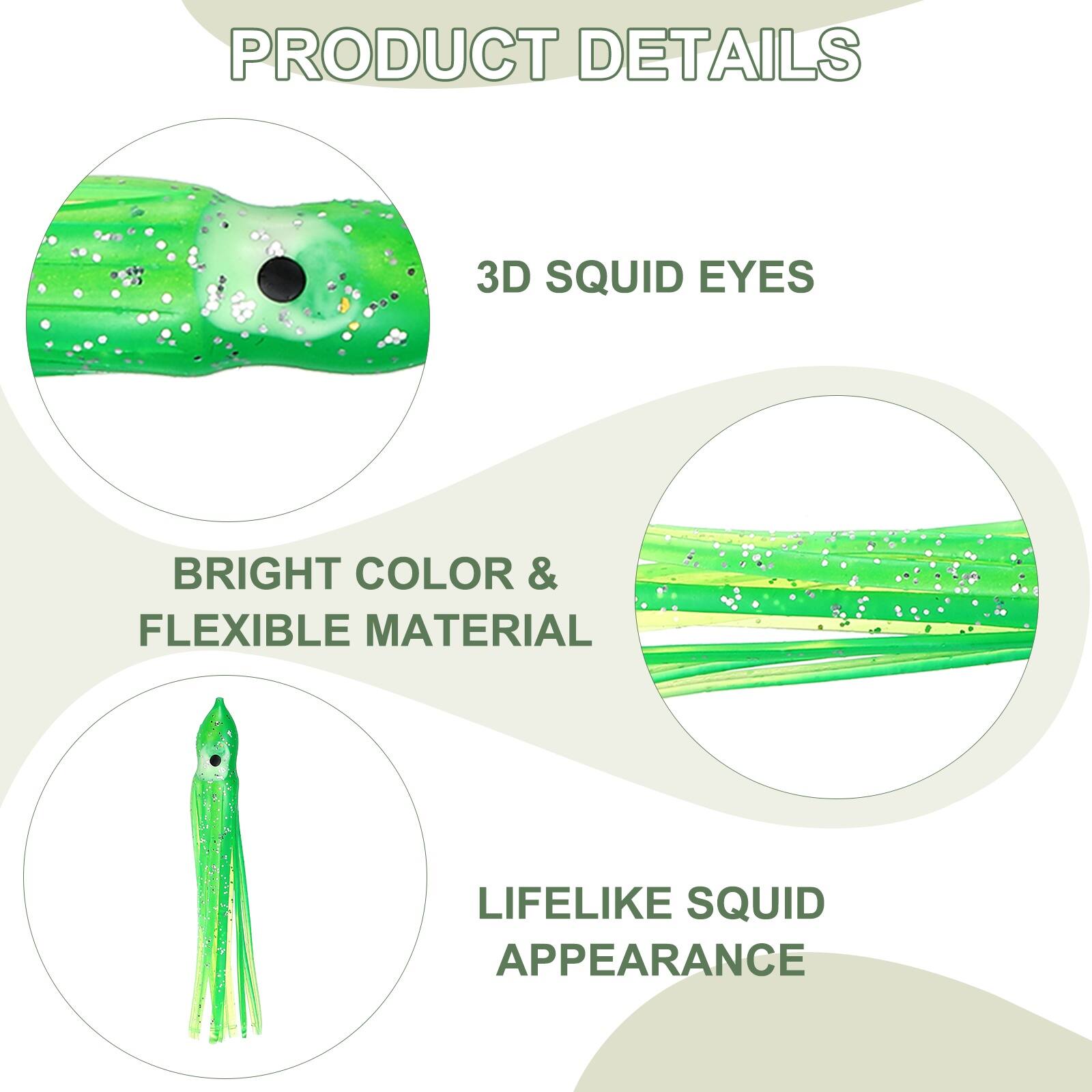 PRODUCT DETAILS

- 3D SQUID EYES
- BRIGHT COLOR & FLEXIBLE MATERIAL
- LIFELIKE SQUID APPEARANCE
