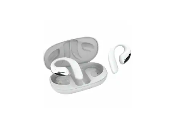 Front. Adesso - Adesso XTREAM T6 Wireless Headphones Open-Ear Bluetooth Earbuds with Charging Case XTREAMT6 - Blue.