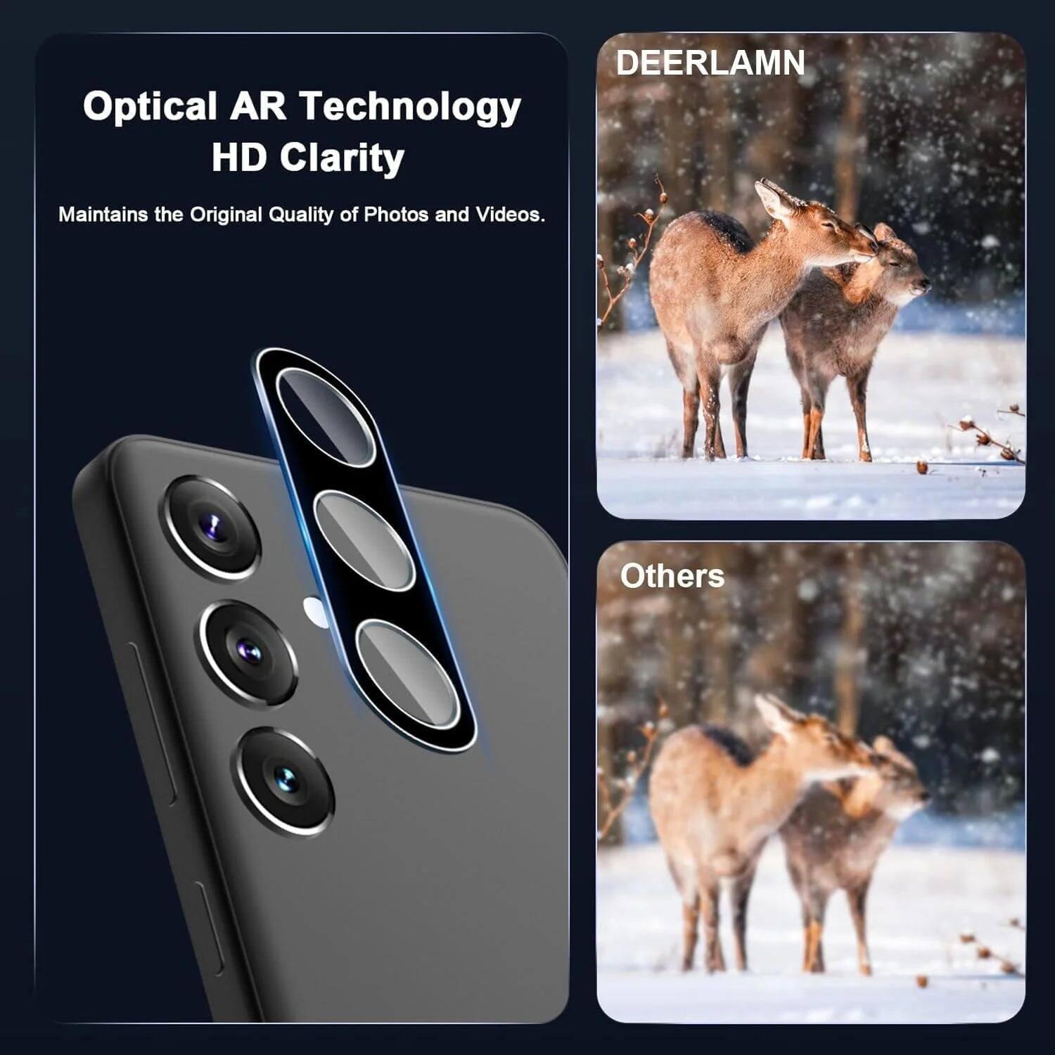 Optical AR Technology  
HD Clarity  
Maintains the Original Quality of Photos and Videos.

DEERLAMN

Others