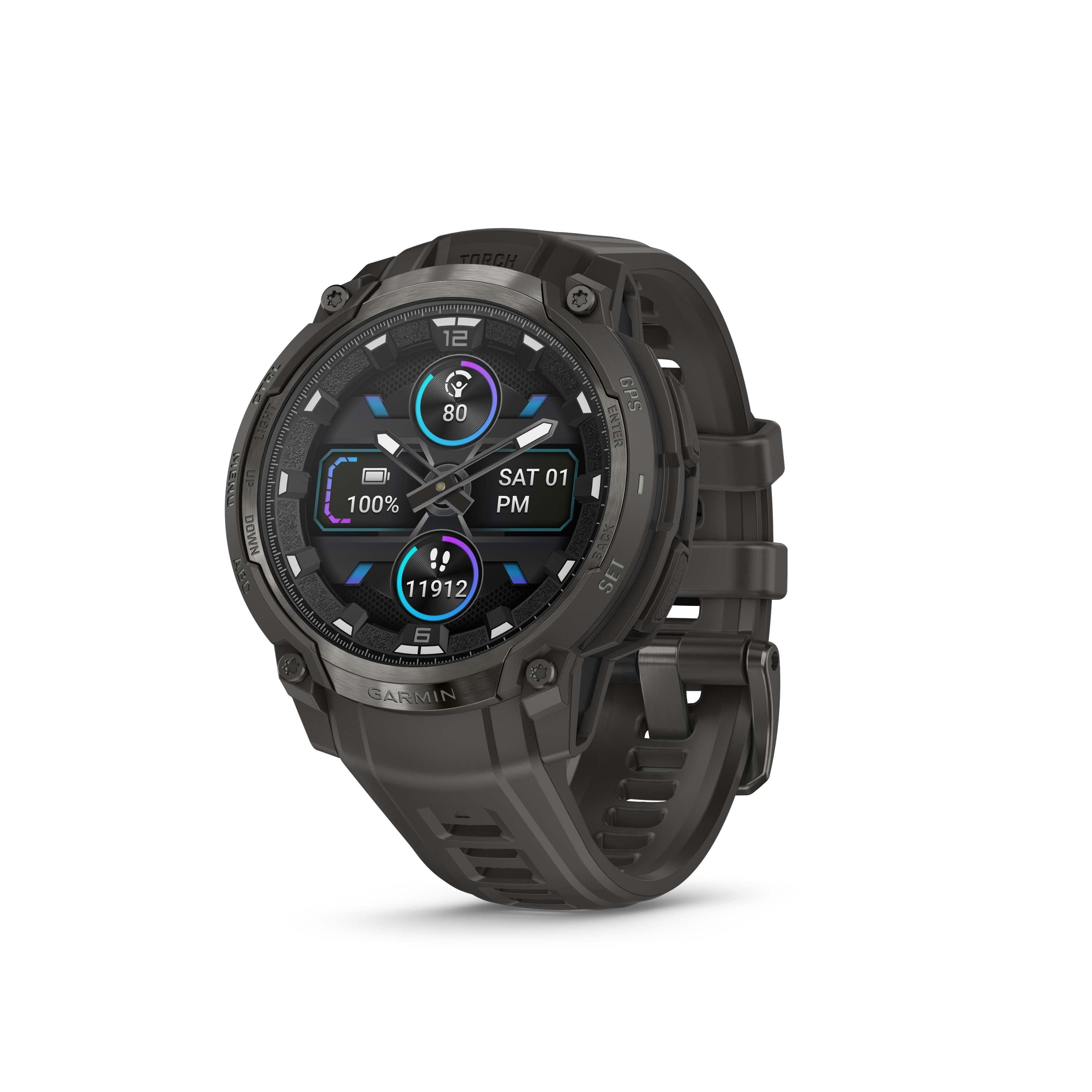 Garmin Instinct Crossover AMOLED GPS Smartwatch 47 mm Fiber