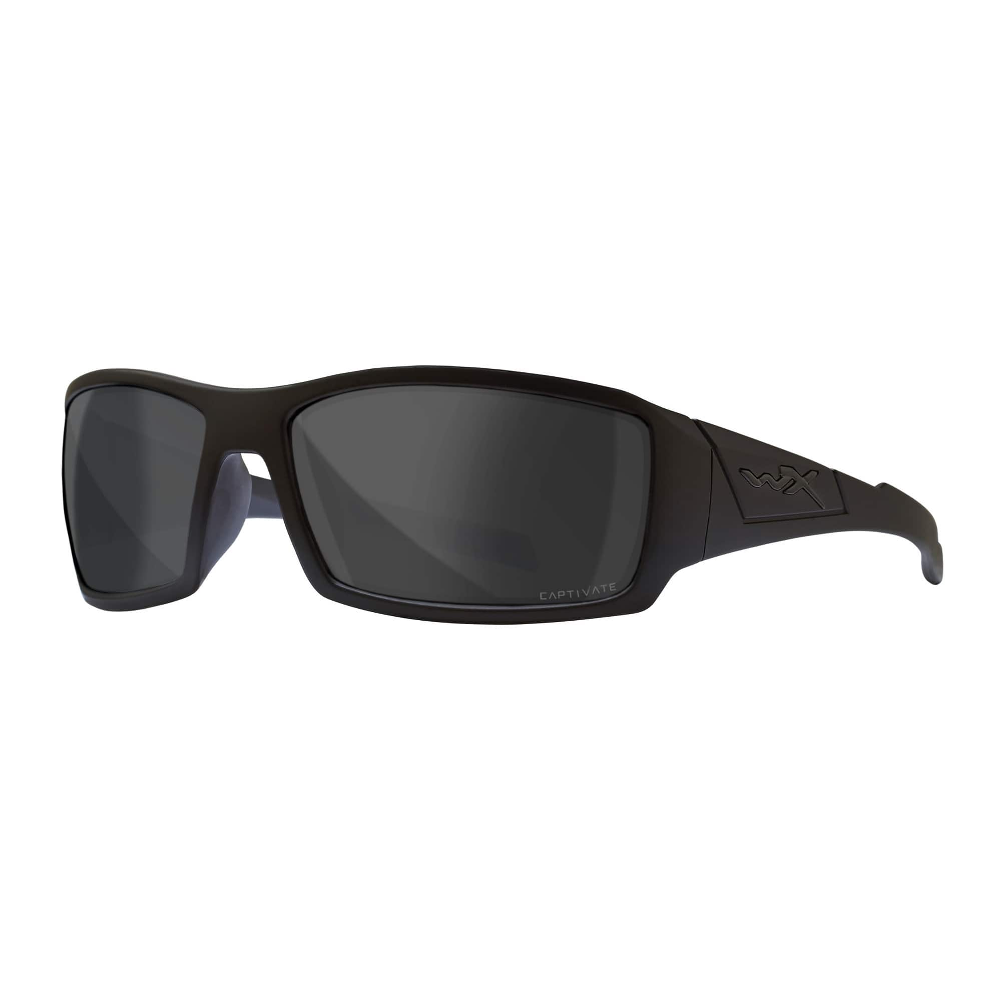 Wiley X - Wiley-X WX Twisted Captivate Polarized Sunglasses with Matte Black Frame - Gray