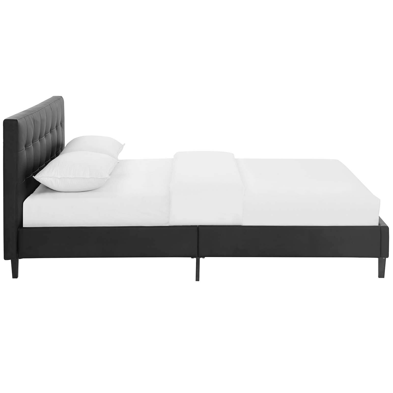 Back. Modway - Mia Vinyl Twin Bed - White.
