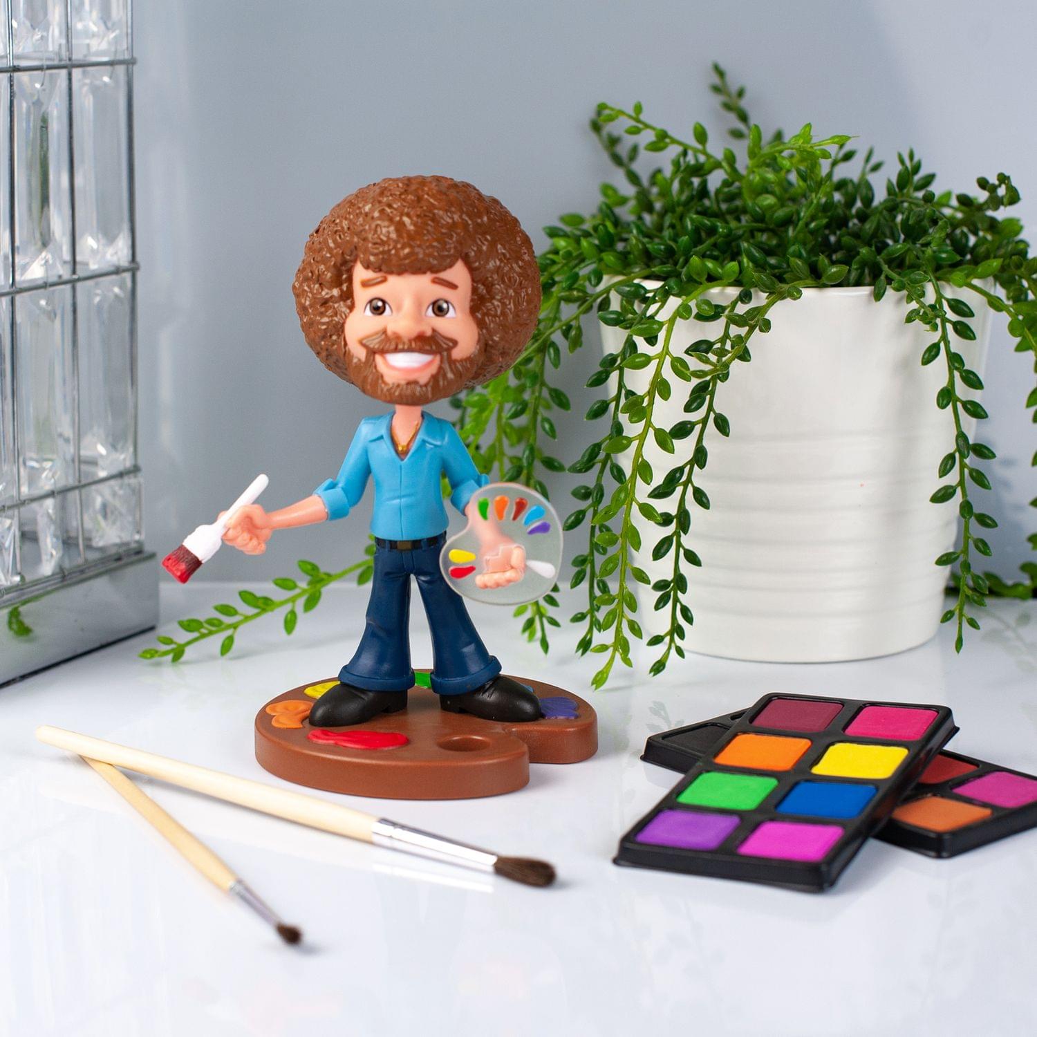 Alt View 3. Toynk - TOONIES BOB ROSS 6.5" VINYL FIGURE COLLECTIBLE | FULL COLOR VERSION - Multi-Color.