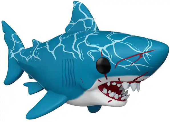 Front. Funko - Funko POP! Super: Jaws - Great White Shark (Retro) - COLLECTABLES - Multicolor.