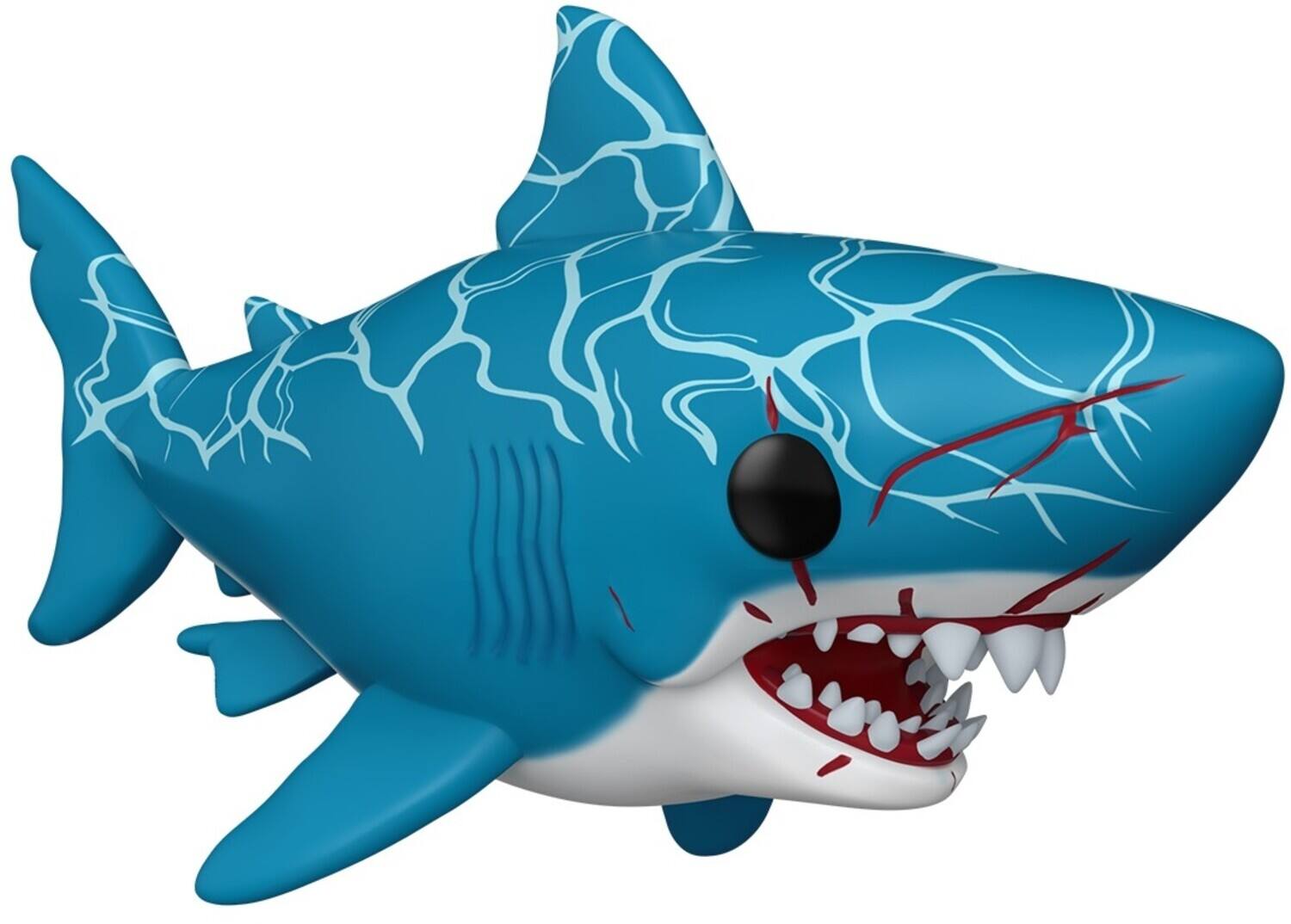 Front. Funko - Funko POP! Super: Jaws - Great White Shark (Retro)  - COLLECTABLES - Multicolor.