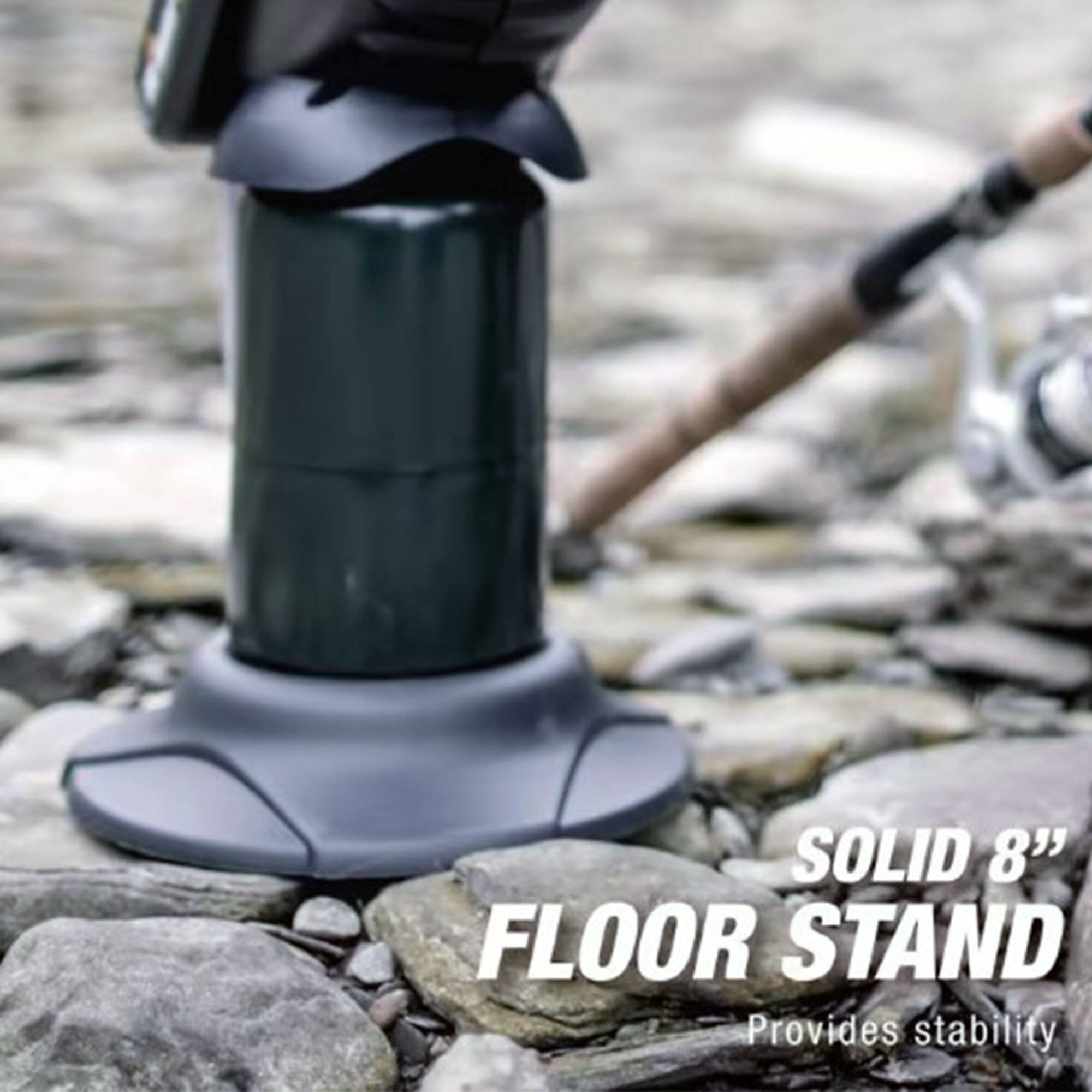 SOLID 8" FLOOR STAND  
Provides stability