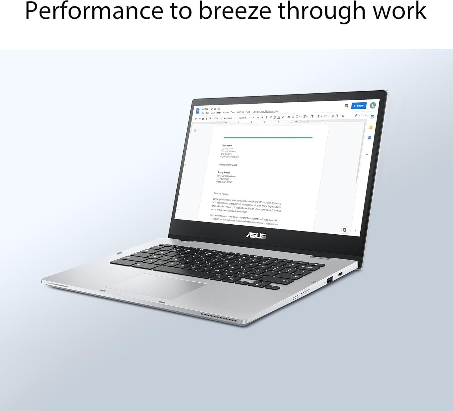 ASUS Chromebook Flip CX1 14'' FHD 2 in 1 Touchscreen Laptop Intel