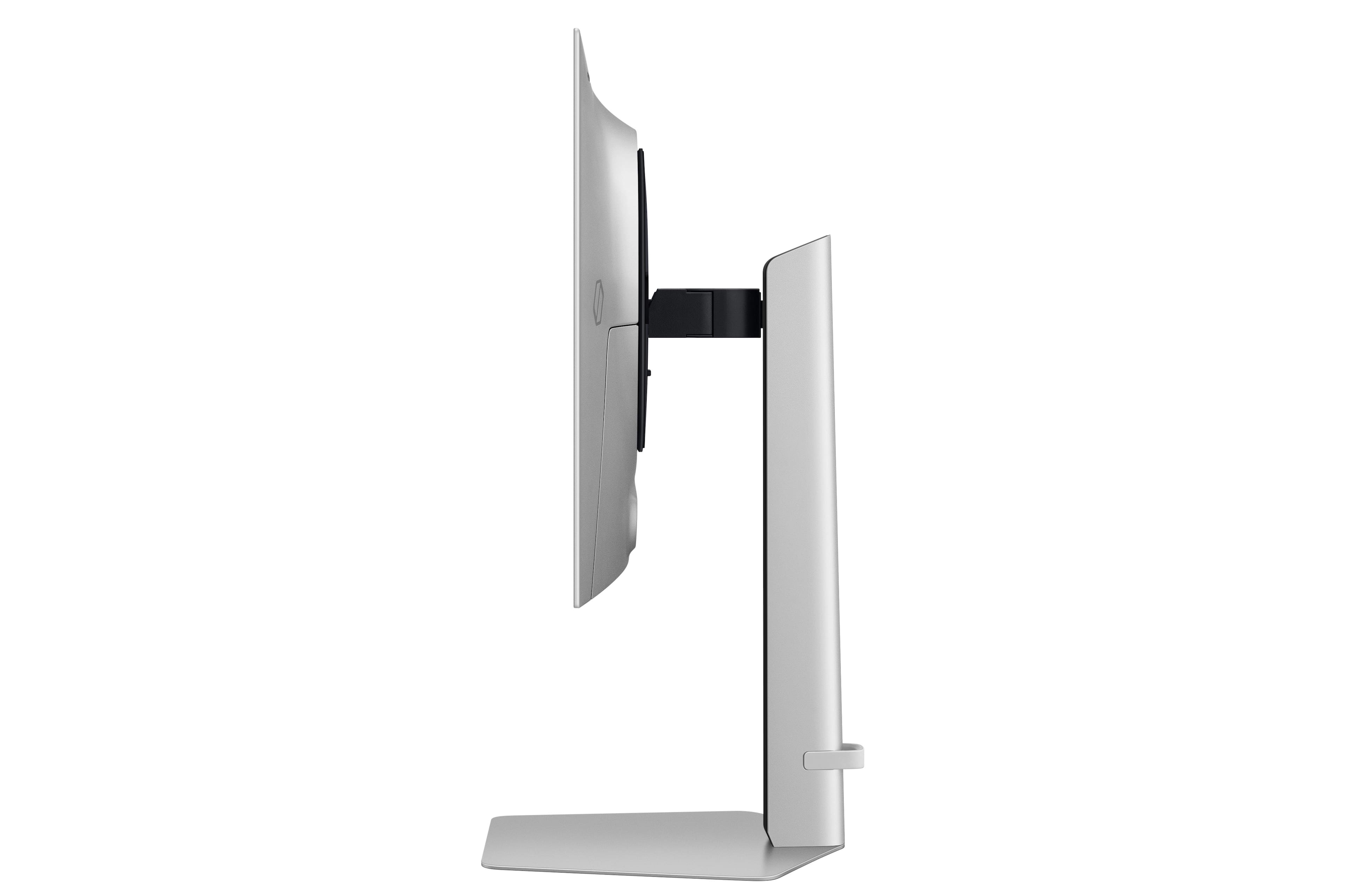 Alt View 18. Samsung - 27" Odyssey OLED G6 (G61S) QHD 240Hz 0.03ms FreeSync Premium Pro and G-Sync Compatible Gaming Monitor with HDR - Silver Metal with Slim Design.