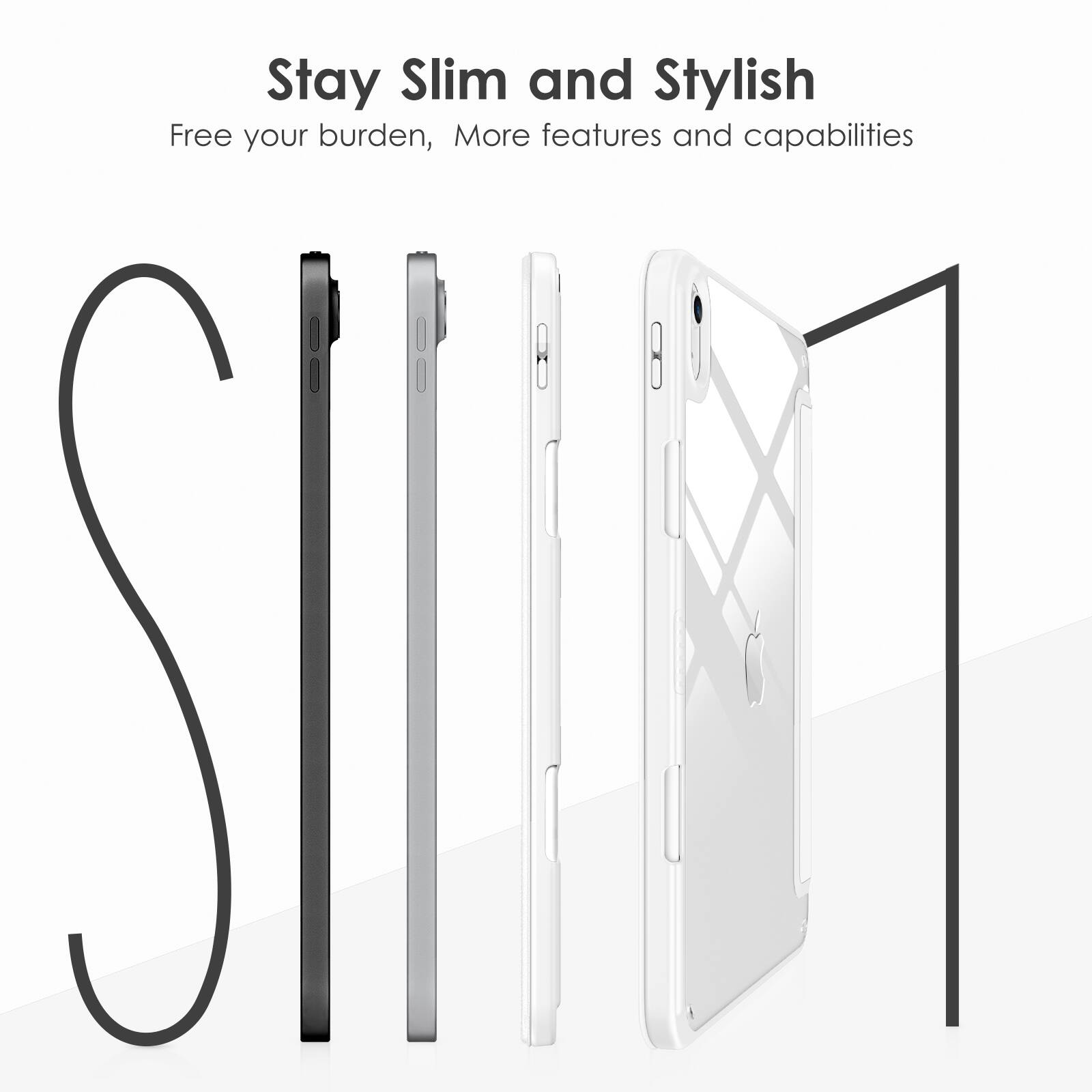 Stay Slim and Stylish  
Free your burden, More features and capabilities