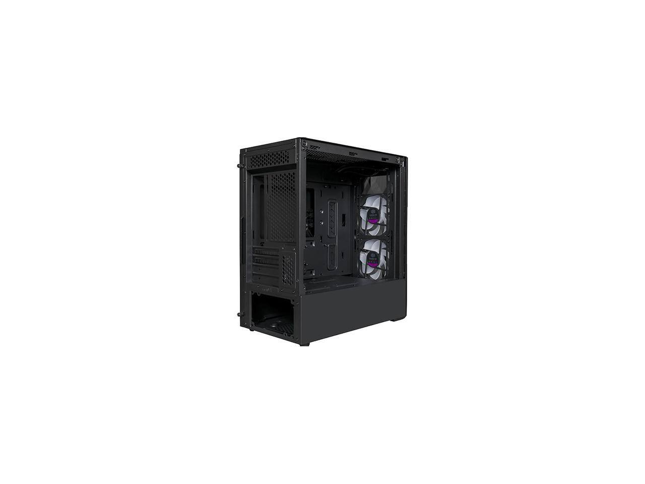 Alt View 7. Cooler Master - Cooler Master TD300 Mesh TD300-KGNN-S00 Black Steel / Mesh / Plastic / Tempered Glass Micro ATX Tower Computer Case - Black.
