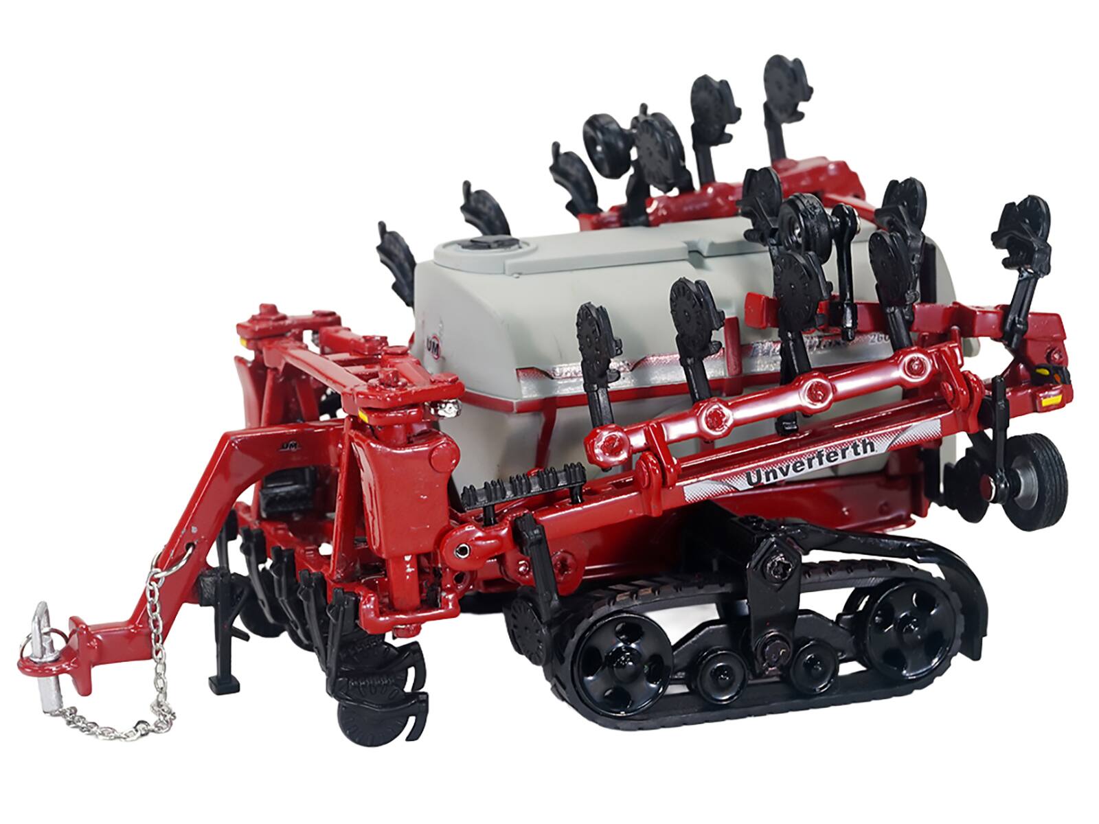 Alt View 1. SpecCast Collectibles - Unverferth NutriMax 2600 Applicator with Tracks Red 1/64 Diecast Model by SpecCast.