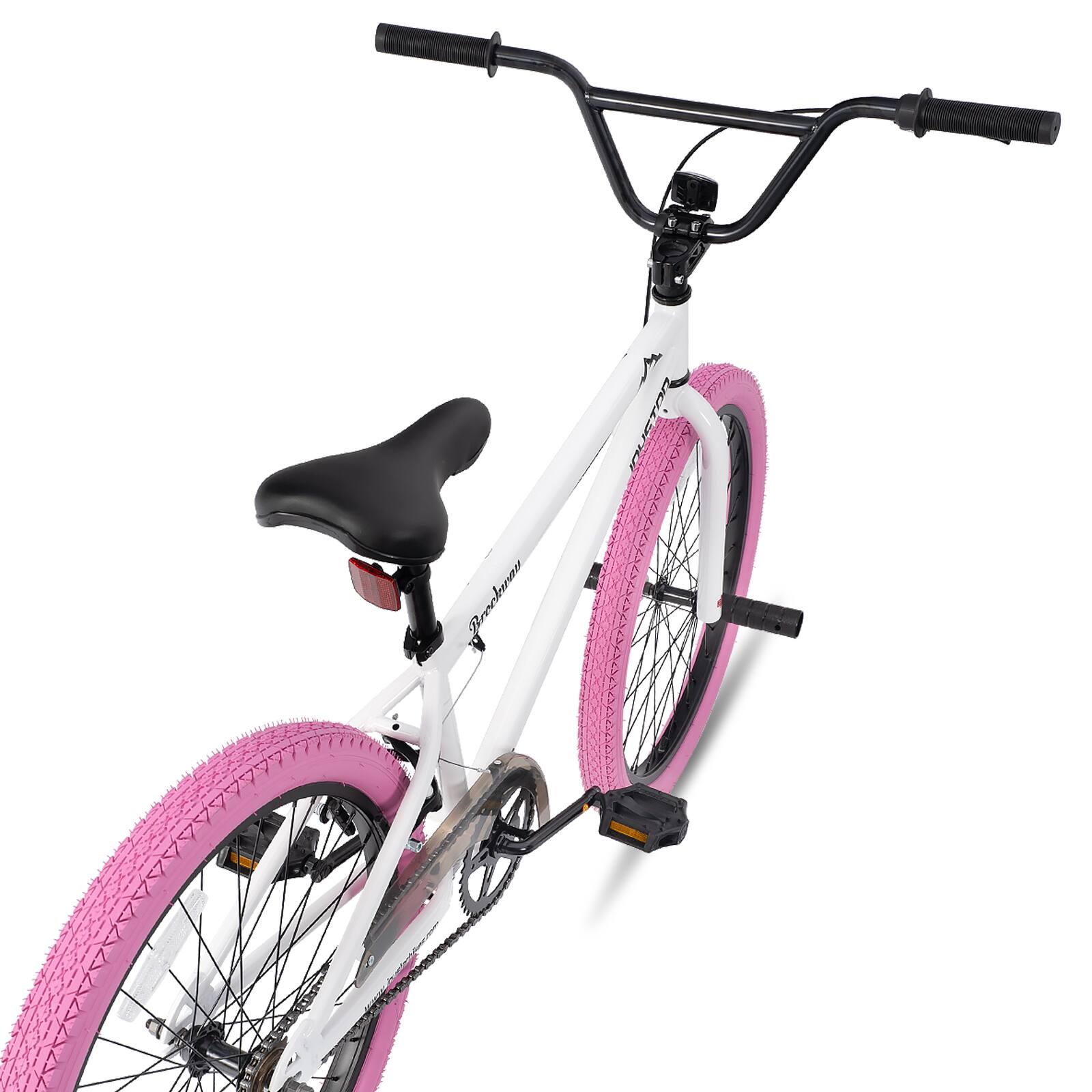 Alt View 2. JOYSTAR - JOYSTAR Brockway Freestyle Kids BMX Bike 24" Kids Bicycles for Ages 9-12, Girls Boys Beginner-Level Riders 2 Pegs, White - White.