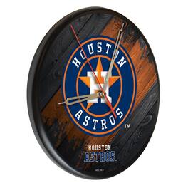 Holland Bar Stool Co. - Houston Astros 13" Solid Wood Clock - Multicolor