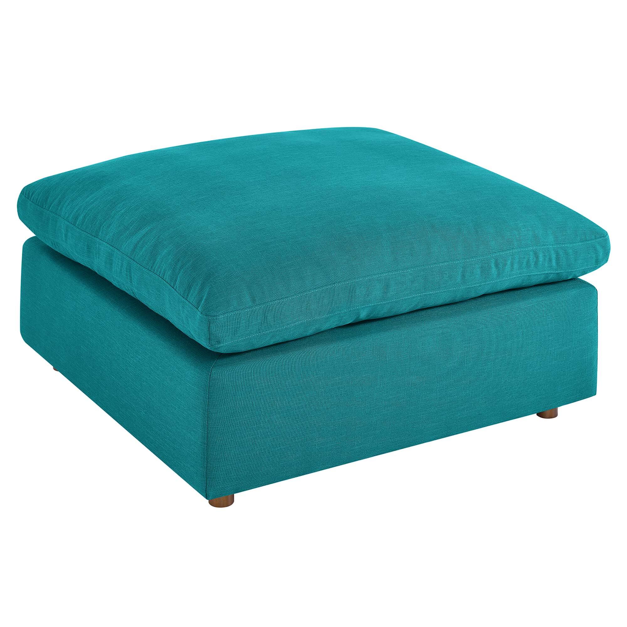Angle. Modway - Commix Down Filled Overstuffed Ottoman by Modway - EEI-3318-TEA.