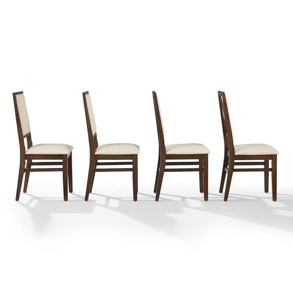 Alt View 2. Crosley Furniture - Joanna 4-Piece Upholstered Back Dining Chair Set - Black.