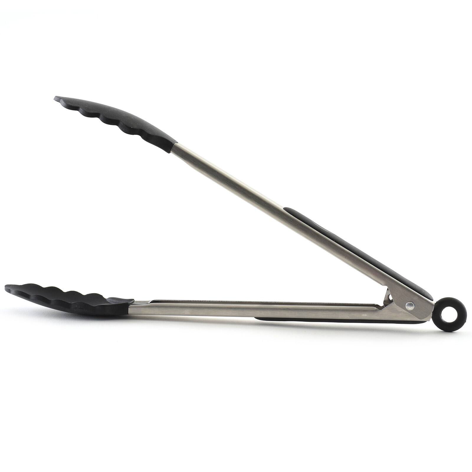 Alt View 1. Norpro - Grip EZ Stainless Steel and Silicone Locking Tongs, 12-Inch - Black.
