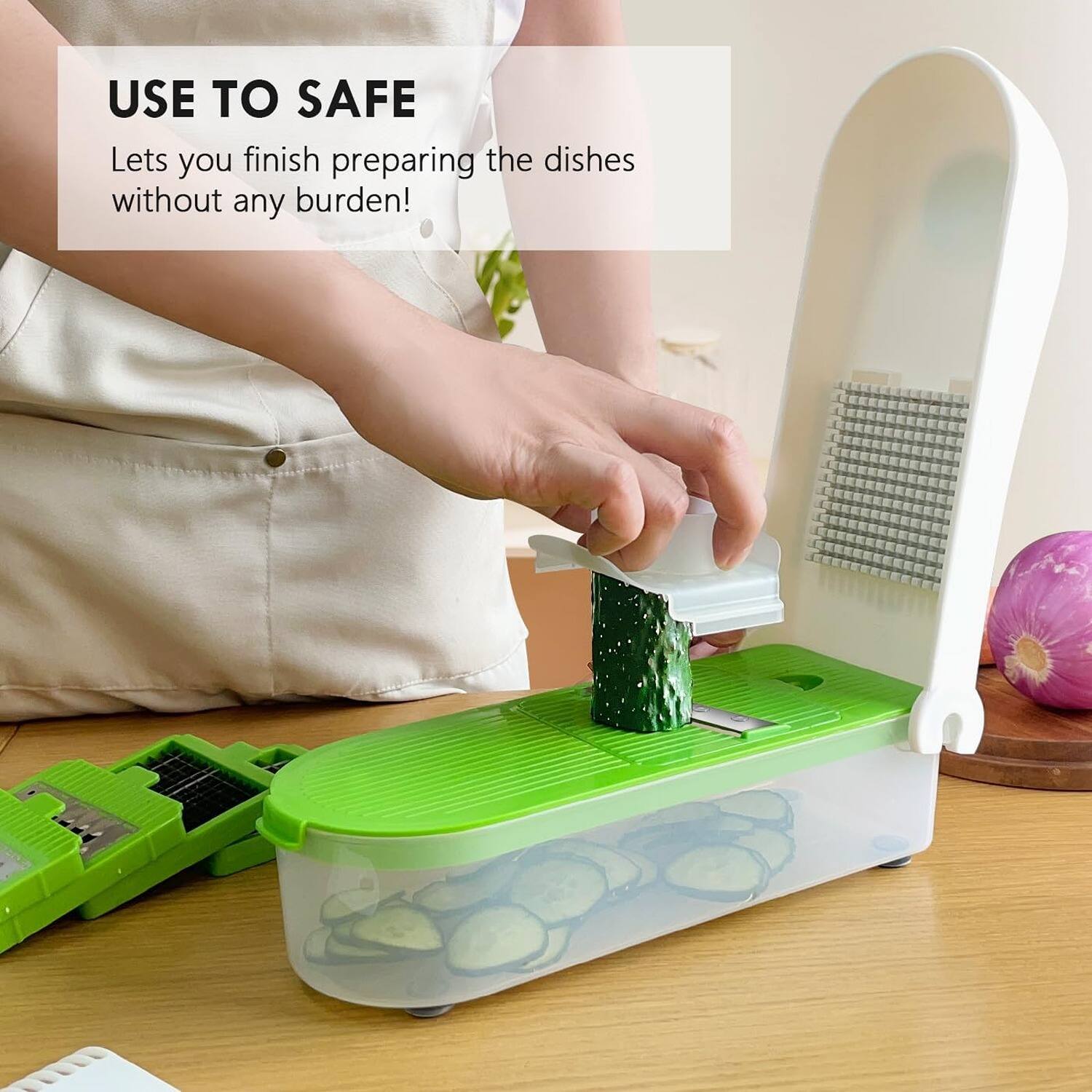 USE TO SAFE
Lets you finish preparing the dishes without any burden!