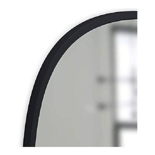 Back. Umbra - Umbra Hub Oval Mirror (Black, 18 x 24 Inch).