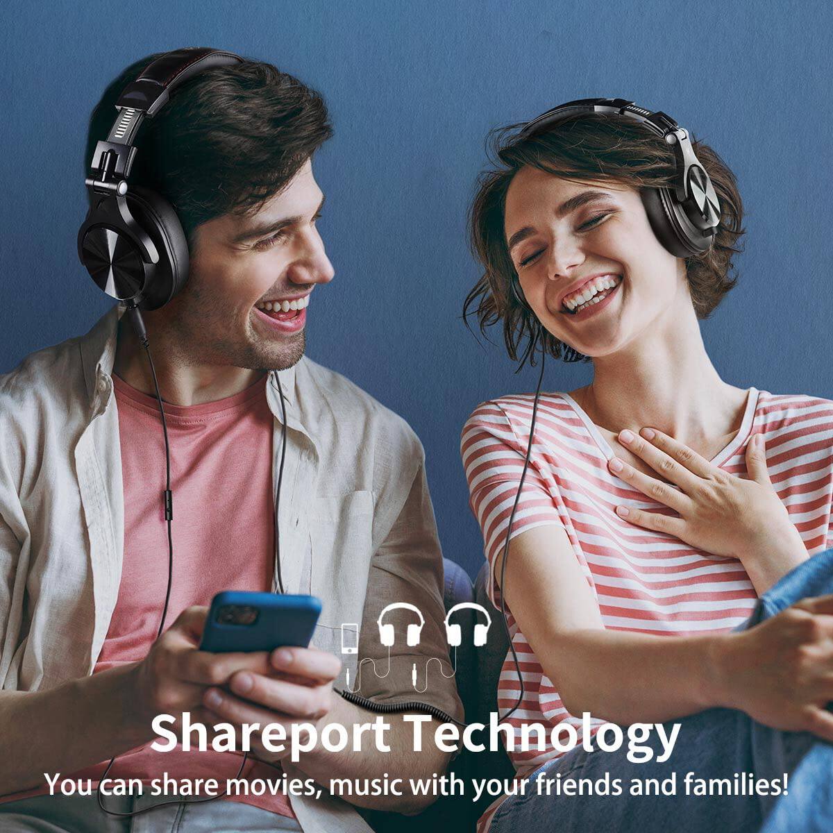 Shareport Technology  
You can share movies, music with your friends and families!