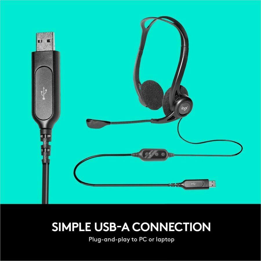 SIMPLE USB-A CONNECTION  
Plug-and-play to PC or laptop