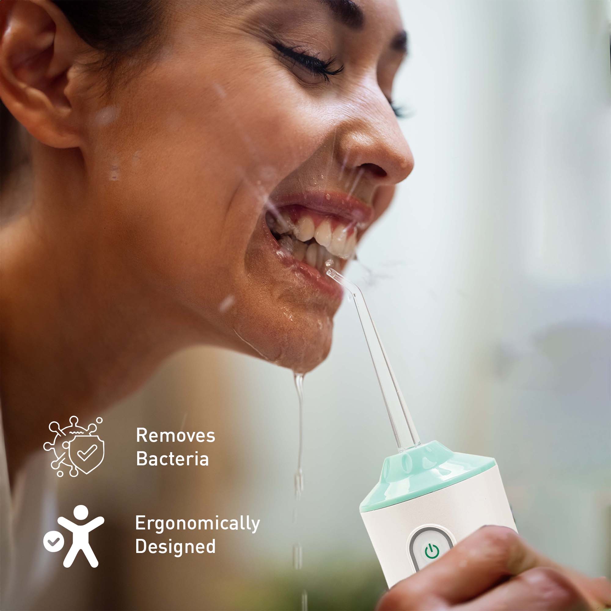 Removes Bacteria, Ergonomically Designed