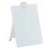 Front. Quartet - Glass Dry-Erase Desktop Easel Surface, Frameless, 9"W x 11"H - White.