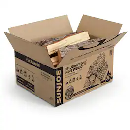 Sun Joe - Smokin' Joe's Firewood, Kiln Dried Juniper Firewood for Stoves, 20 Logs
