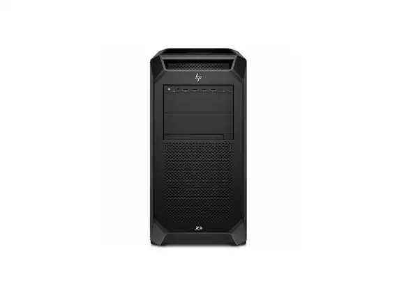 Front. HP - HP Z8 G5 Workstation - Xeon Silver 4514Y - 64 GB - 512 GB SSD - NVIDIA RTX 4000 20 GB - Windows 11 Pro - Black.