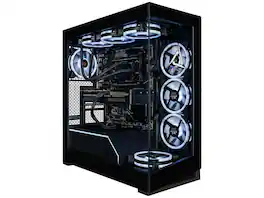 CLX - Horus Workstation - AMD 7960X 24-Core, 32GB DDR5, RTX 5070, 1TB SSD, 4TB HDD, WiFi, Win 11 - Black