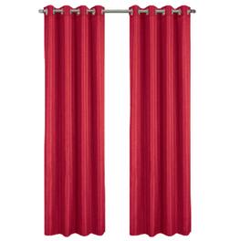RT Designers Collection - RT Designer Collection Gibson Luxurious Decorative Grommet Curtain Panel 54" x 90" - Red